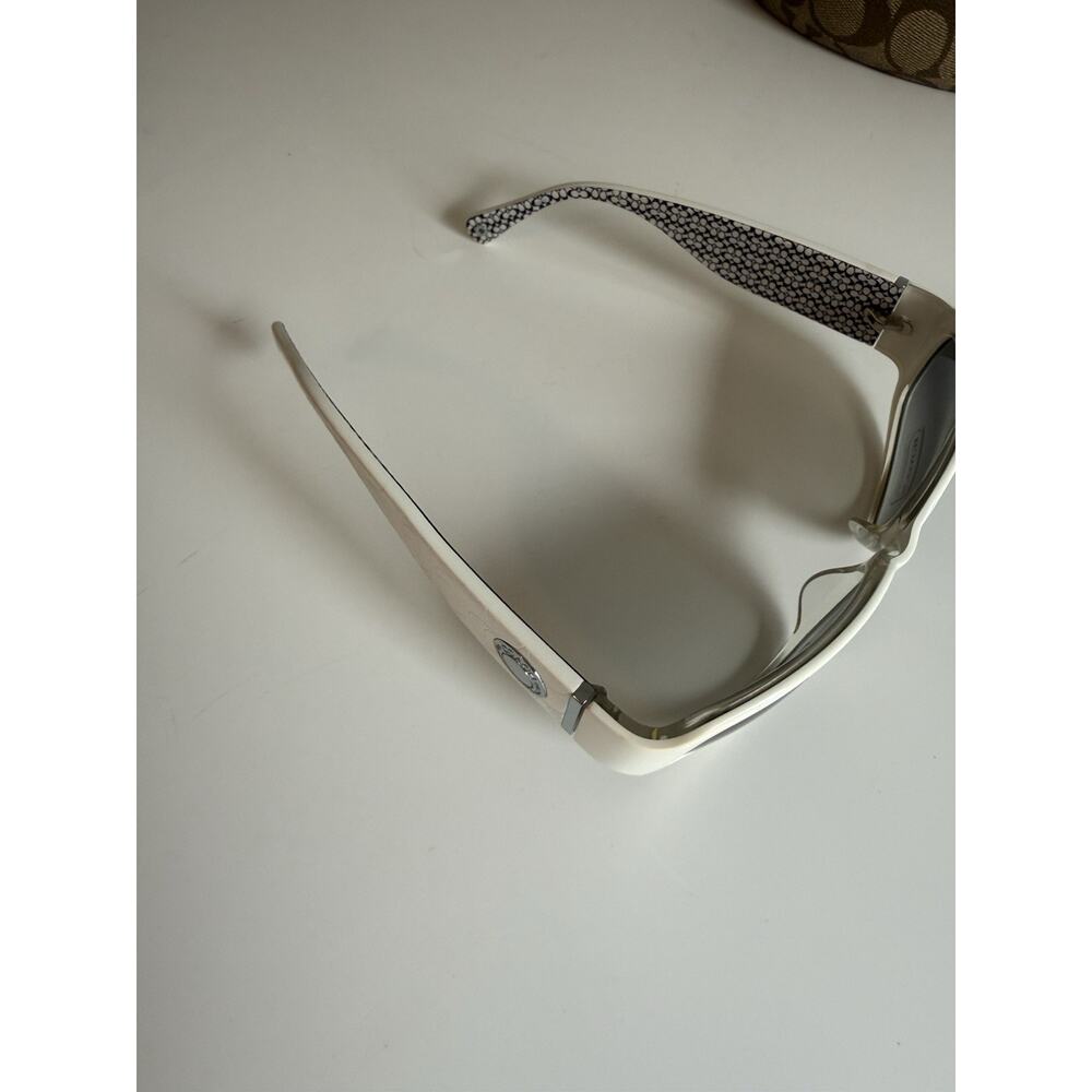 Coach Keri S464 White Black Signature Sunglasses Case Cloth Women’s Vintage NEW - Picture 6 of 8